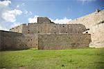 Äußere des Fort, Rhodos, Griechenland