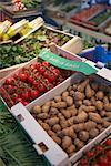 Légumes au marché