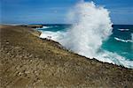 Waves Crashing on Shore, Aruba, Netherlands Antilles