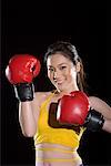 a female boxer