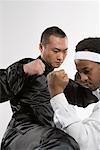 two men practicing Sanshou