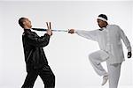 two men practicing Chinese Kungfu