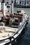 Boat Shipping Produce to Market, Venice, Italy