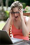 Woman with Computer Problem