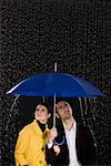 Couple Under Umbrella