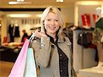 Women with Shopping Bags in Store