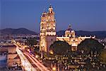 Avenida Madero and Morelia Cathedral, Morelia, Michoacan, Mexico