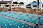 Shuffleboard Game in Trailer Park, Florida, USA