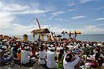 People in Cermony by Water, Indonesia