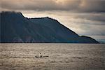 Fisherman on Lake, Lake Toba, Sumatra, Indonesia