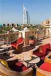 Madinat Jumeirah Complex, Burj al Arab Hotel in Background, Jumeirah, Dubai, United Arab Emirates