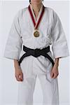 Judo-ka with Medal