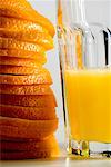 Oranges and Juice Glass