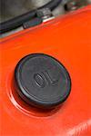 Close-up of Oil Cap on 1966 Corvette Stingray