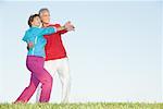 Couple Dancing Outdoors