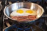 Cooking Bacon and Eggs
