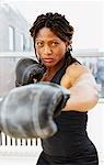 Portrait of Woman Boxing