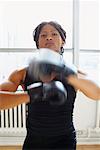 Portrait of Woman Boxing