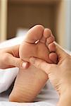 Close-up of Woman's Foot being Massaged