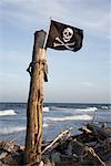 Pirate Flag, Pekelmeer, Bonaire, Antilles néerlandaises