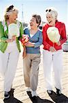 Women at Amusement Park, Santa Monica Pier, Santa Monica, California, USA