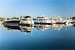 Bateaux à Bahia Mar Marina, Fort Lauderdale, Floride, USA