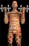 Brick man