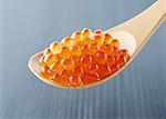 A spoonful of salmon roe
