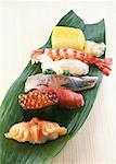Selection of sushi