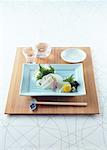Arranged squid sashimi