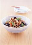 Boiled vegetables and chicken