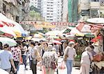 Street markets in Hong Kong
