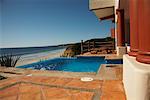 Hotel Swimming Pool by Beach, Fairmont Rancho Banderas, Bahia de Banderas, Nayarit, Mexico