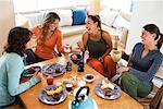 Women Talking and Having Breakfast
