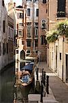 Boats on Canal, Venice, Italy