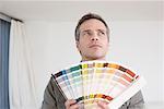 Man with Color Swatches