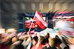 Masse der Europäischen Fußball-Fans, EM 2008, Salzburg, Österreich