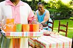 Carrying beverages for a party