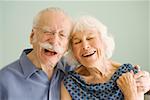 Senior couple posing for portrait