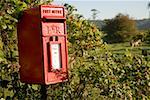 Boîte aux lettres rouge, Kent, Royaume-Uni