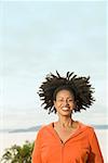 Afrikanische Frau mit dreadlocks