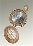 Japanese and American Euro coins