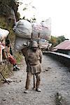 Man Carrying Heavy Load, Everest Base Camp, Lukla, Nepal