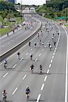 Rouler pour les cyclistes de coeur, Don Valley Parkway, Toronto, Ontario, Canada