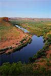 La rivière Pentecôte et gammes de Cockburn, Kimberley, Australie-occidentale, Australie