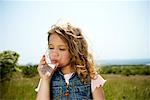 Girl drinking water