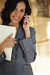 Businesswoman Talking on Cell Phone