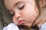 Close-Up of Little Girl Sleeping