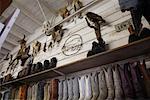 Rows of Cowboy Boots in Store