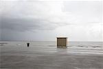 Dressing Hut on Beach, Galveston, Texas, USA